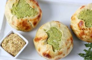 Handmade Baked Spinach knishes